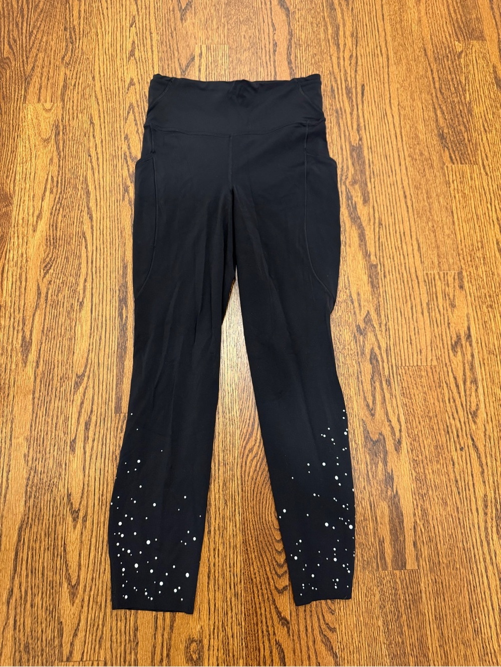 lululemon athletica Black High-Rise Leggings with Reflective Dot Accents